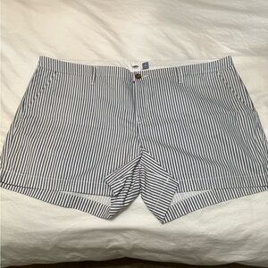 Old Navy Navy and White Striped Trousers